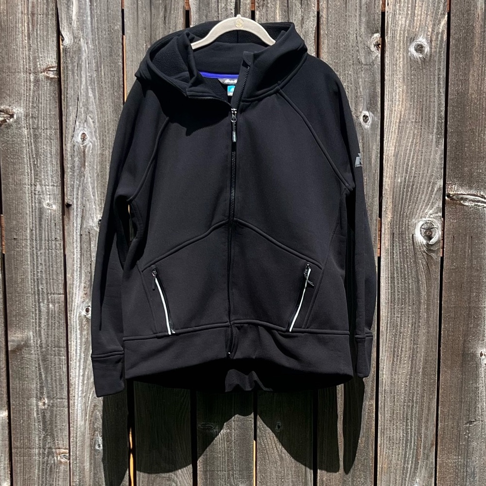 Eddie Bauer black hooded jacket size XL